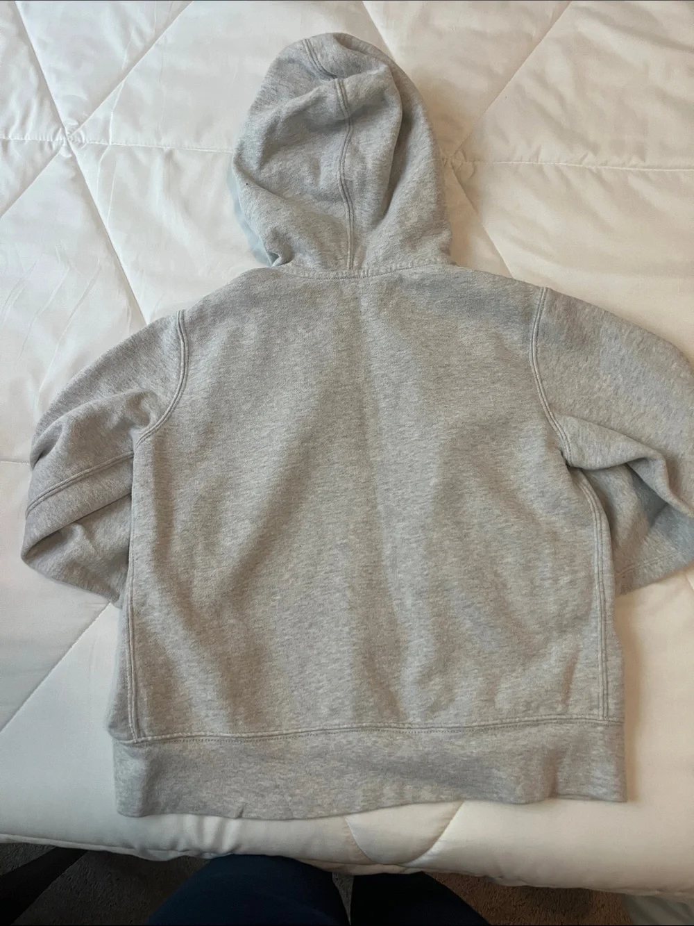 Ralph Lauren Light Gray Zip-Up Hoodie with Polo Pony